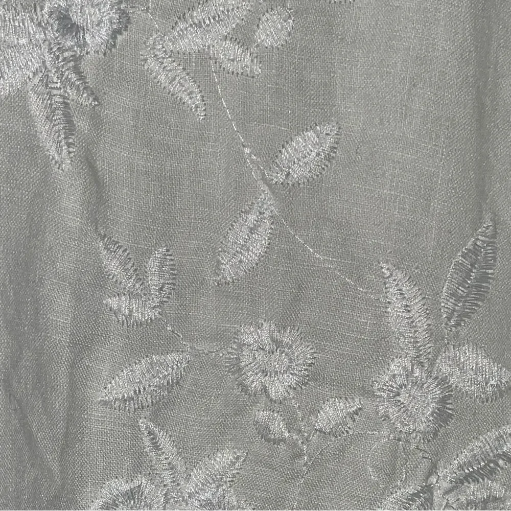 Peck & Peck Embroidered Linen Tunic Sz S Worn Twice
